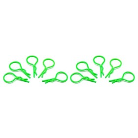 Clip per  1/10 - verde fluorescente (10) ARROWMAX