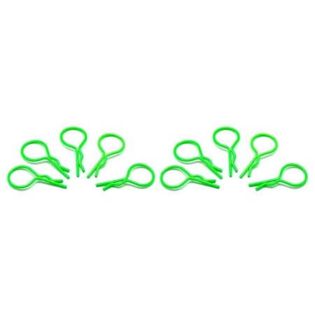 Clip per  1/10 - verde fluorescente (10) ARROWMAX