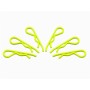 Clip Per Carrozzeria 1/8 - Giallo Fluorescente (6) ARROWMAX