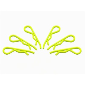 Clip Per Carrozzeria 1/8 - Giallo Fluorescente (6) ARROWMAX