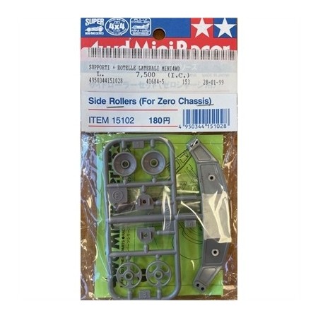 TAMIYA 15102 RICAMBI SUPPORTI + ROTELLE LATERALI Mini 4wd