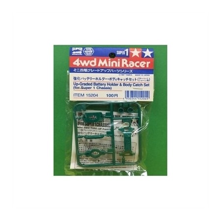 TAMIYA 15204 RICAMBI FERMA BATTERIA CARROZZ. TELAIO S1 Mini4wd