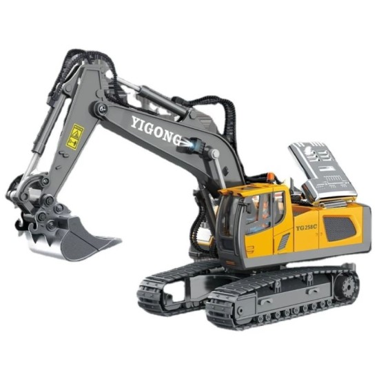 HUINA CHBC1043 Escavatore RC 11CH Scala 1/20 con Parti in Metallo