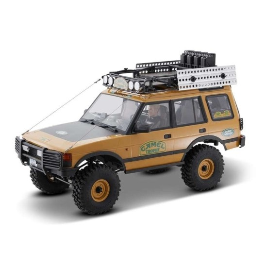 FMS FMS11043RSYL-SP Land Rover Discovery FCX10 1:10 giallo - RS 2.4GHz RTR Serie Camel Trophy