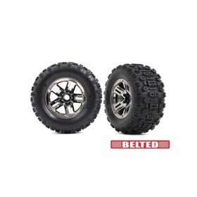 Gomme Sledgehammer "BELTED" incollate su cerchi 3.8" Cromati Neri (2)