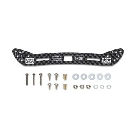 Tamiya 15548 PIASTRA ANTERIORE CARBON HG 2mm LARGA Mini4wd