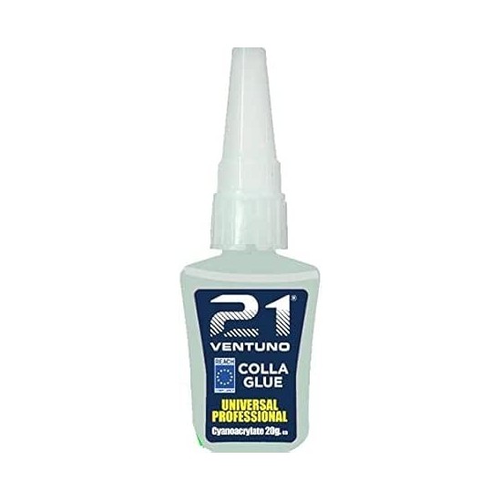 Colla 21 20 gr. Adesivo Cianoacrilato Istantaneo Universale ad Alta Resistenza