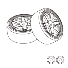 Gomme Drift (2 pezzi) Hyper Go 1/14