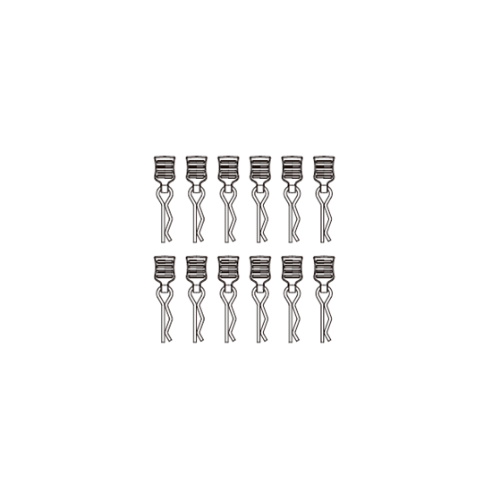 Clips carrozzeria (12 pezzi) 1/14