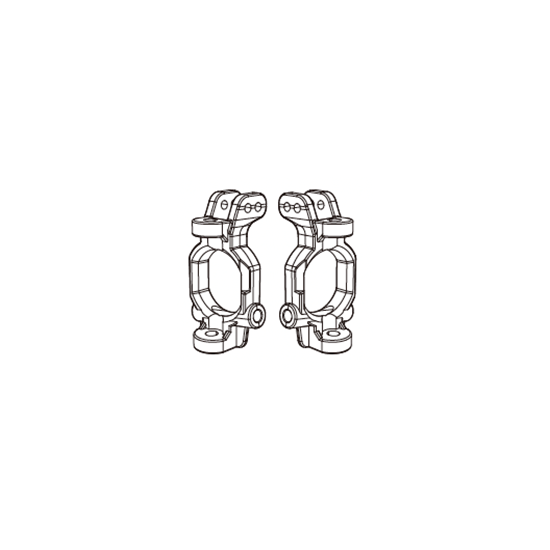 Supporto barilotti anteriori 1/7 Hyper Go