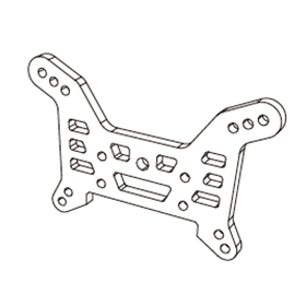 Supporto ammortizzatori anteriori 1/7 Hyper Go