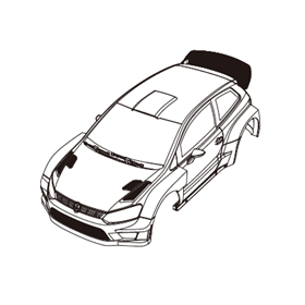 Carrozzeria Polo 1:7 Verniciata Hyper Go