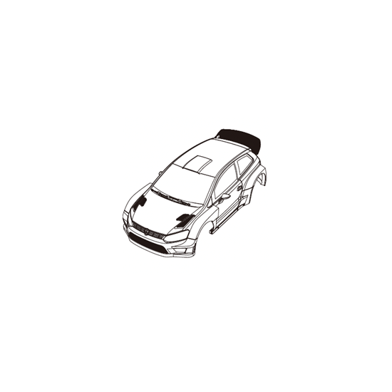 Carrozzeria Polo 1:7 Verniciata Hyper Go