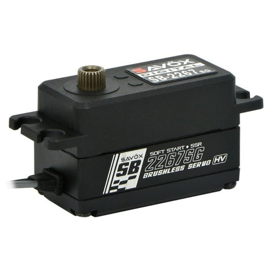 Savox SB-2267SG servo low profile HV Brushless 32.0 kg/cm 0.065 s/60° 8.4V
