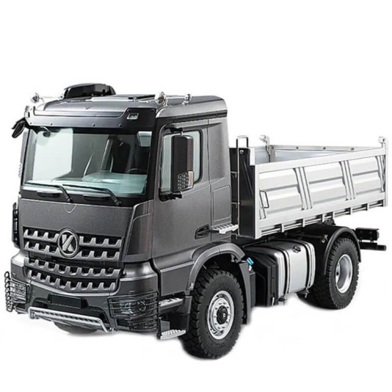 HUINA TOYS Camion K5701 Kabolite 4x4 dump truck con Luci Suoni e cassone ribaltabile 1:14 GRIGIO