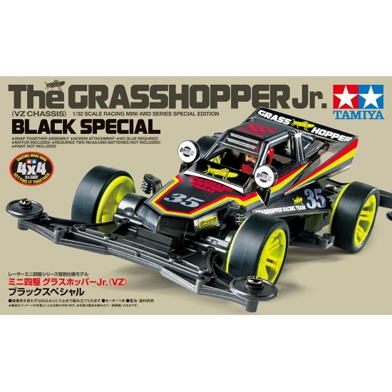 TAMIYA 95720 Mini 4WD Grasshopper Jr. VZ Black Special