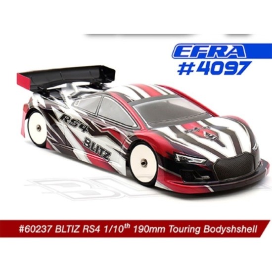 Blitz RS4 1/10 190mm Touring Car Standard Body Shell 0,7mm EFRA 4097