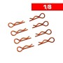 CLIPS CARROZZA 1/8 L/R ARANCIO (8)