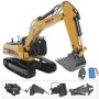 HUINA CH1580 Escavatore Metallo RC 2,4GHz 23CH V5 1/14