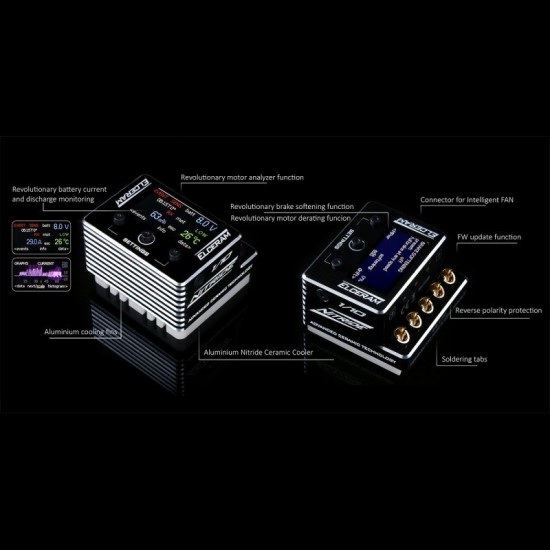 ELCERAM Nitride G2 Regolatore Elettronico ESC 1/10 Brushless Sensorizzato 180A