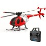 RC ERA C184 RTF MD530 Elicottero RC Flybarless Rosso/Bianco con Gyro 6 Assi e Sensore Ottico di Quota