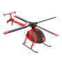 RC ERA C184 RTF MD530 Elicottero RC Flybarless Rosso/Bianco con Gyro 6 Assi e Sensore Ottico di Quota