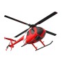 RC ERA C184 RTF MD530 Elicottero RC Flybarless Rosso/Bianco con Gyro 6 Assi e Sensore Ottico di Quota
