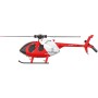 RC ERA C184 RTF MD530 Elicottero RC Flybarless Rosso/Bianco con Gyro 6 Assi e Sensore Ottico di Quota