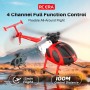 RC ERA C184 RTF MD530 Elicottero RC Flybarless Rosso/Bianco con Gyro 6 Assi e Sensore Ottico di Quota