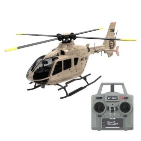 RC ERA C123 EC135 Elicottero RC Flybarless RTF Brown con Gyro 6 Assi e Quota Barometrica