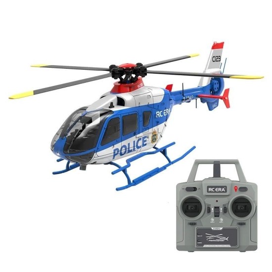 RC ERA C123 EC135 Elicottero RC RTF Flybarless 1:36 Blu/Bianco con Gyro 6 Assi