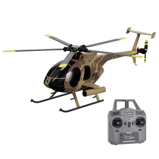 RC ERA Elicottero C189 MD500 Militare 1:28 Dual Brushless con Gyro 6 Assi e Controllo Quota Barometrico