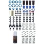 yeah racing set ammortizzatori 60mm per 1/10 off road car (4) blu