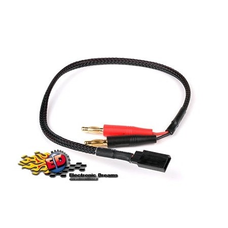 monkeykingrc cavo professionale per ricarica futaba rx nero