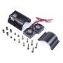 Yeah Racing dissipatore in alluminio per motori 1/8 (da 40.8mm diametro regolabile) doppia ventola Tornado NERO