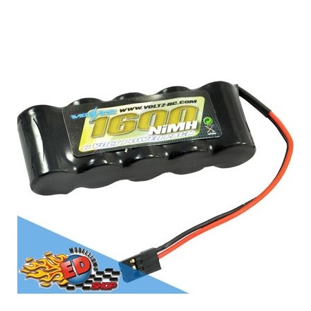 voltz pacco batterie rx 6v 1600mha in linea
