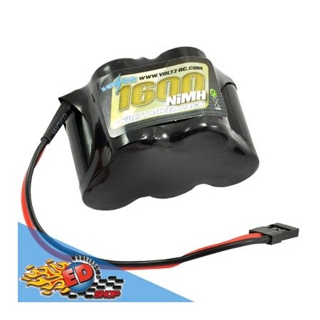 voltz pacco batterie rx 6v 1600mha hump 3+2