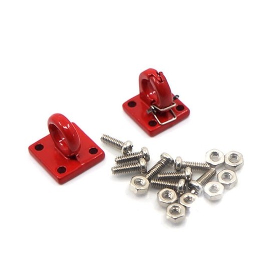 yeah racing gancio per traino automatico 4 bulloni colore rosso per jeep e crawler scala 1/10 (2)