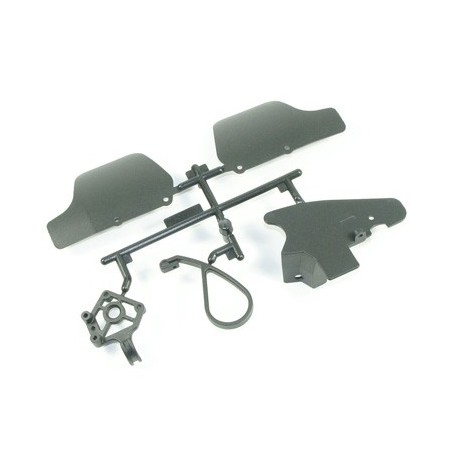 s-workz s350 protezione braccetti posteriori inferiori paratia serbatoio supp trasponder