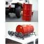 Yeah Racing Fusto 200lt in metallo colore Rosso per Jeep e Crawler scala 1/10
