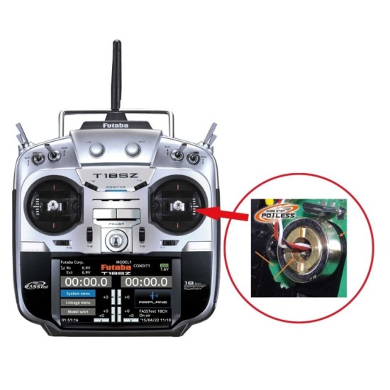 FUTABA TX 18SZ R7008SB Potless 2,4GHz Mode 1