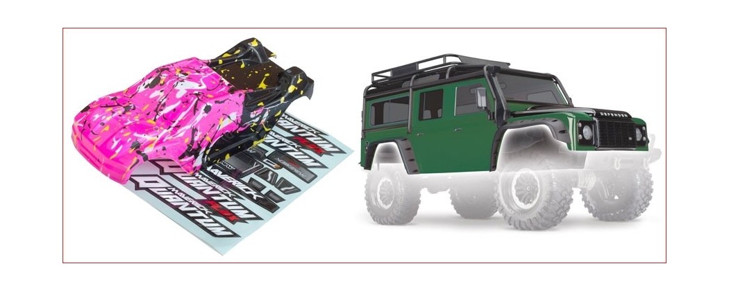 CARROZZERIE per Modelli RC On Road, Off Road, Scaler & Crawler